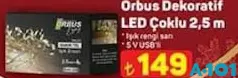 ORBUS DEKORATİF LED ÇOKLU 2,5 M fiyat ve kampanya bilgisi